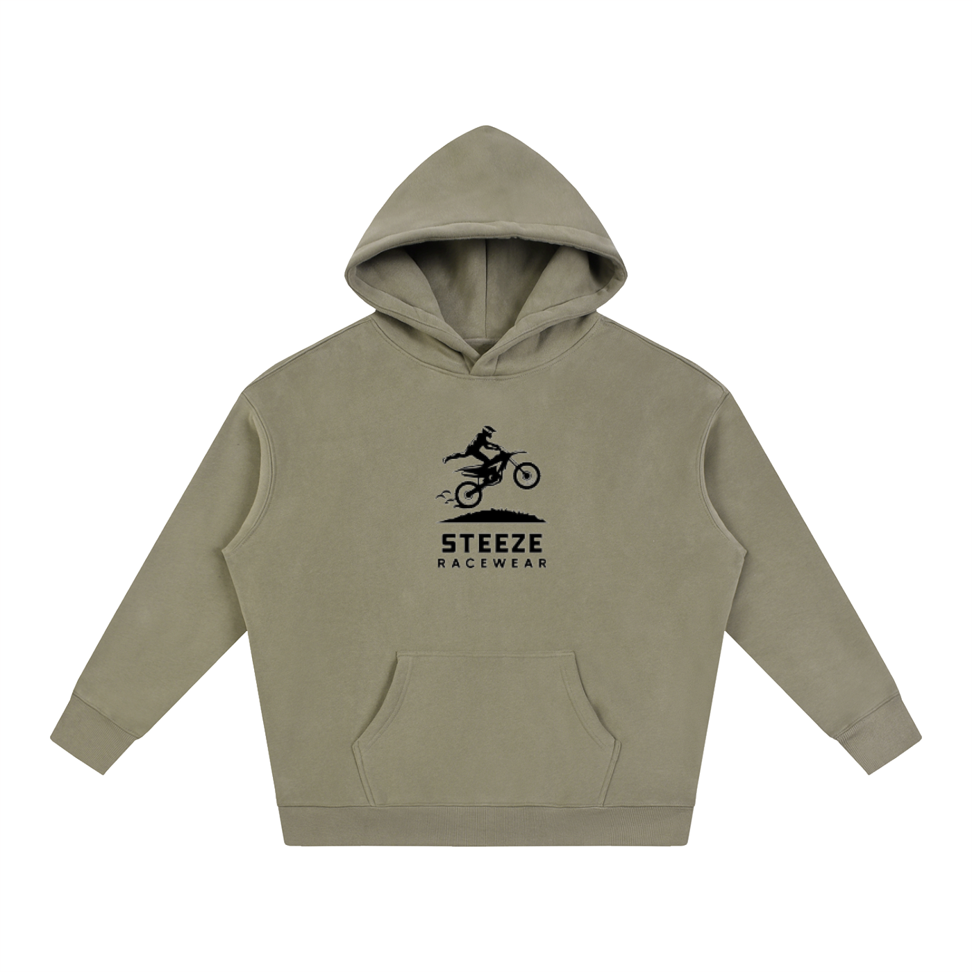 Steeze Racewear Front Logo Heavyweight Street Hoodie